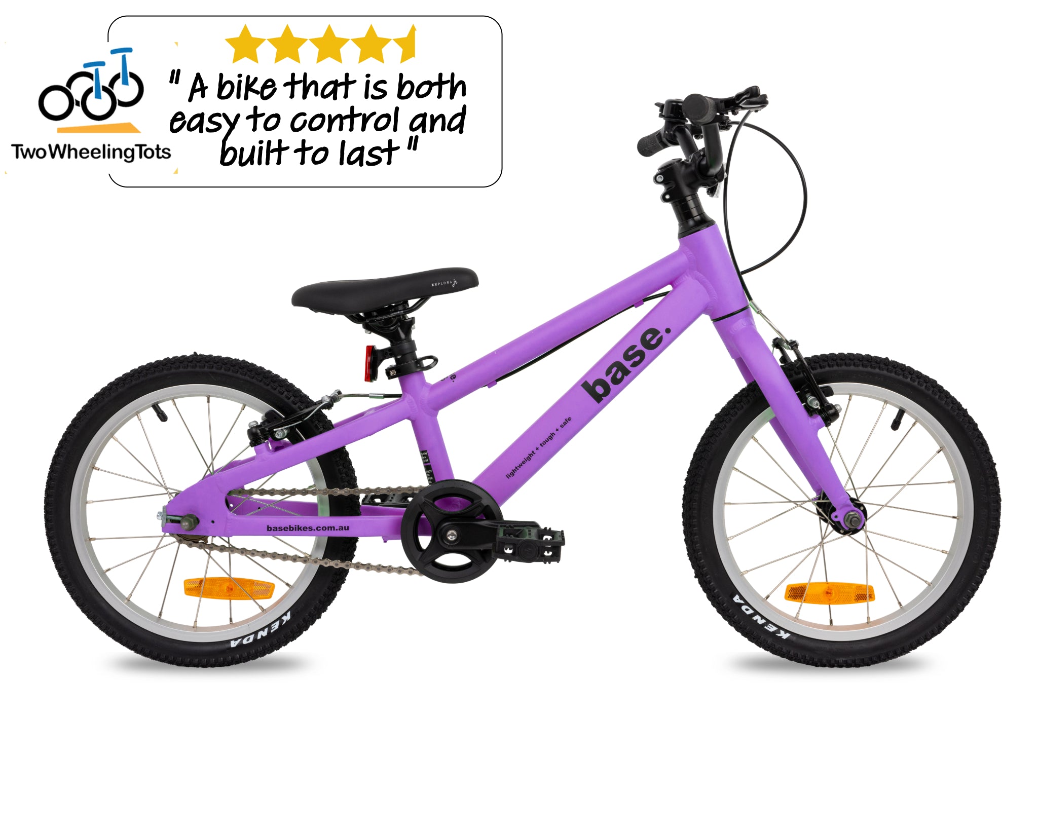 16 inch kids bike lilac
