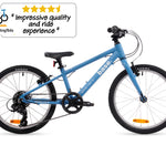 20 inch blue bike product image side view