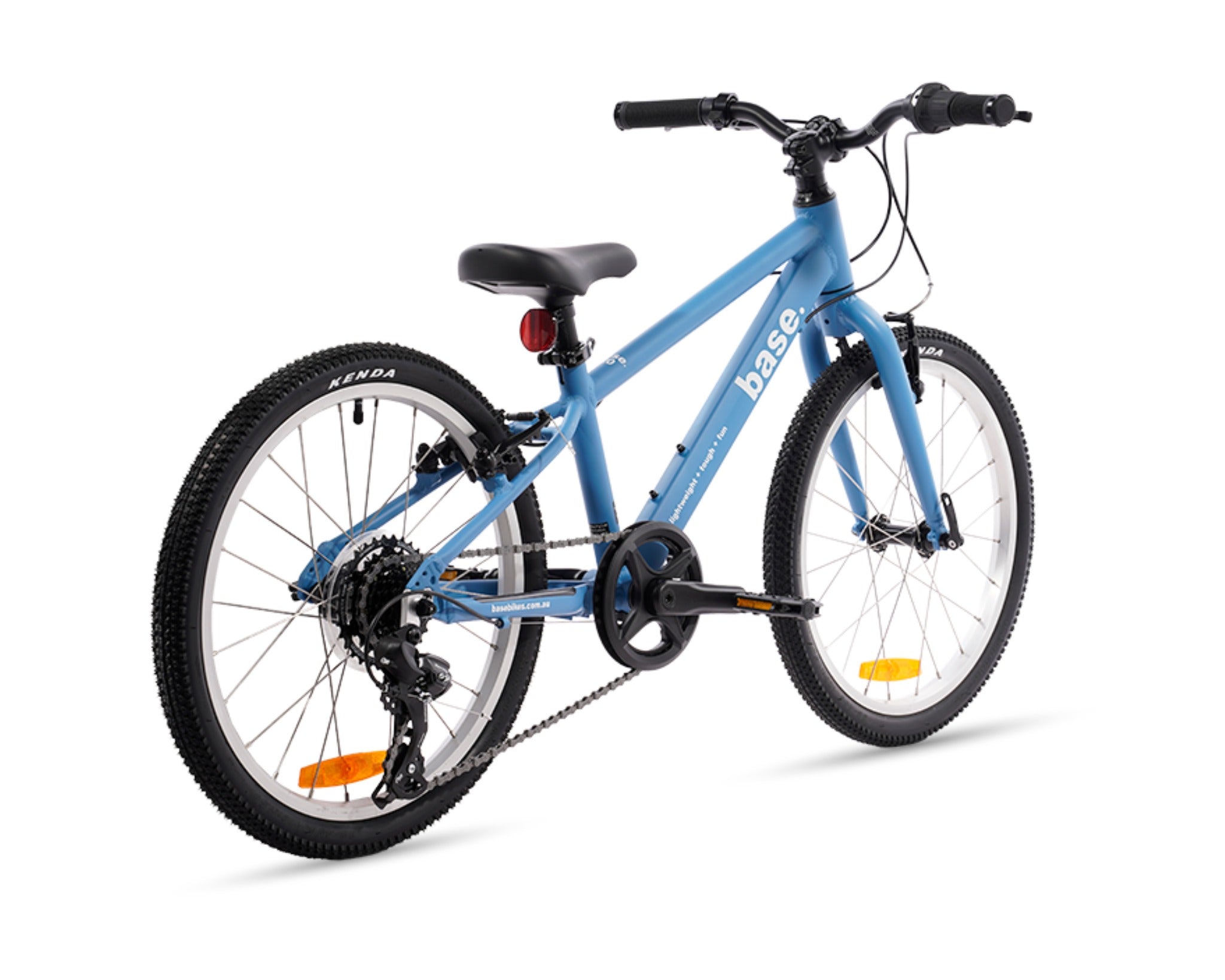 20 inch blue bike product image diagonal rear