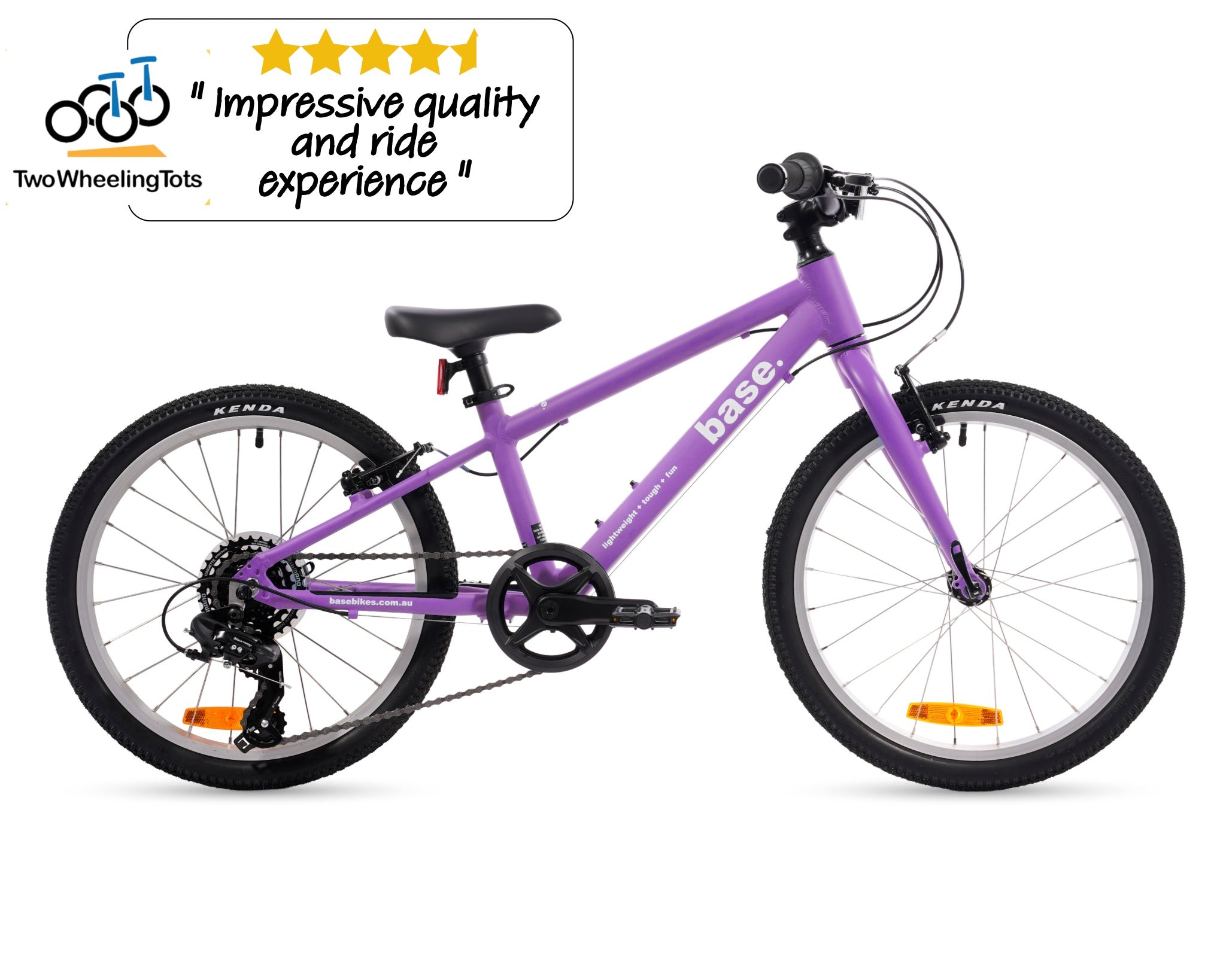 20 inch lilac bike product image side view
