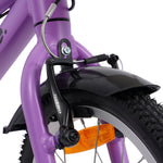 Kids bike front mudguard mounted on to the front of a kids bike