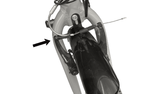 Close-up of a bicycle mudguard on a white background