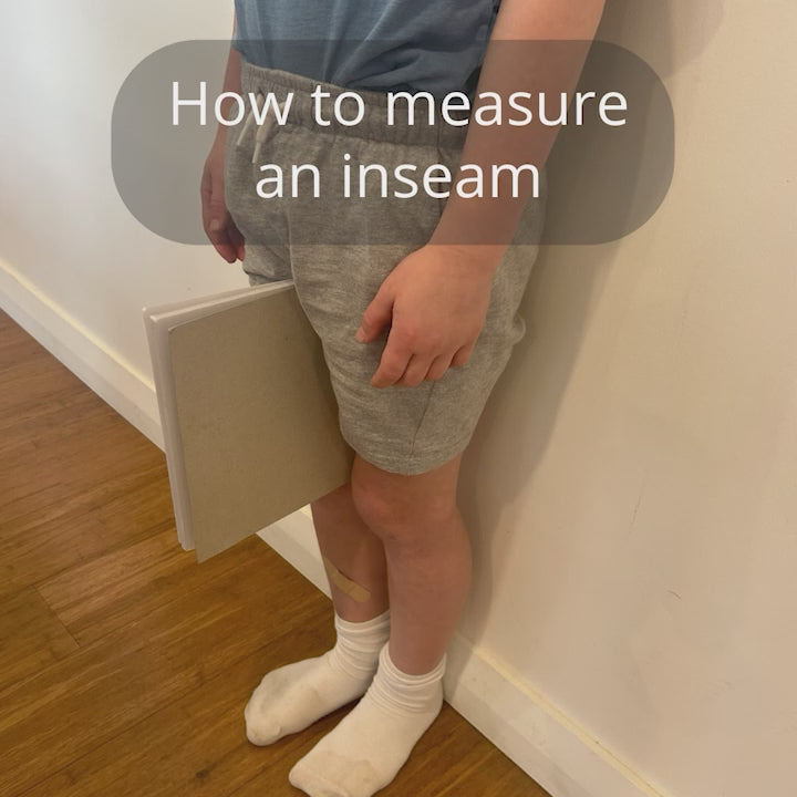 Video instructions explaining how to measure inseam for bike sizing.