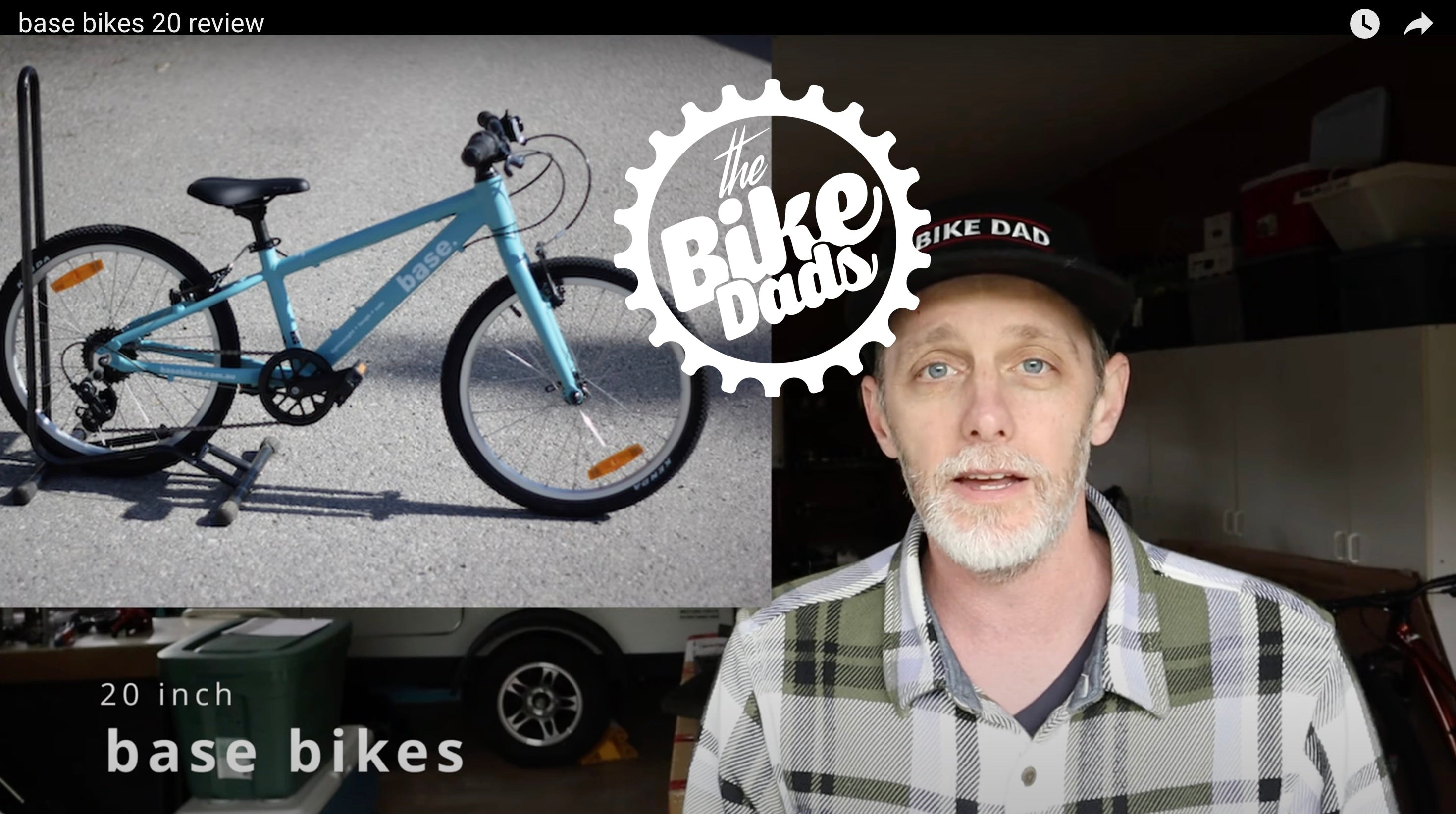 Screen shot of youTube review by the bike dads
